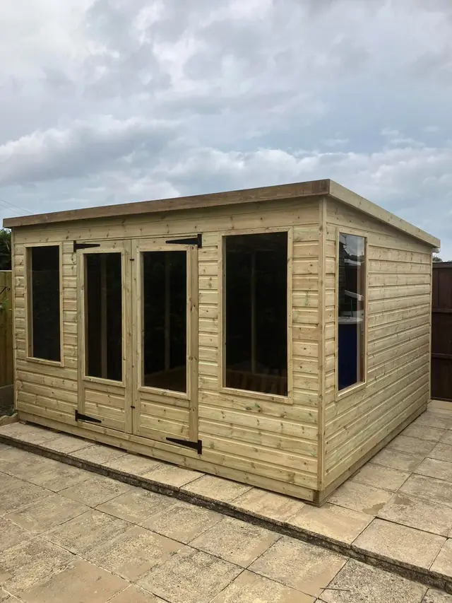 Summerhouse on a patio base