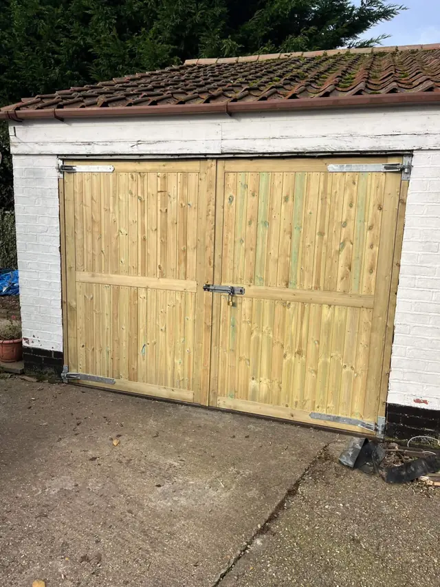 Timber garage doors