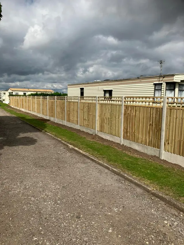 Fencing along a lane