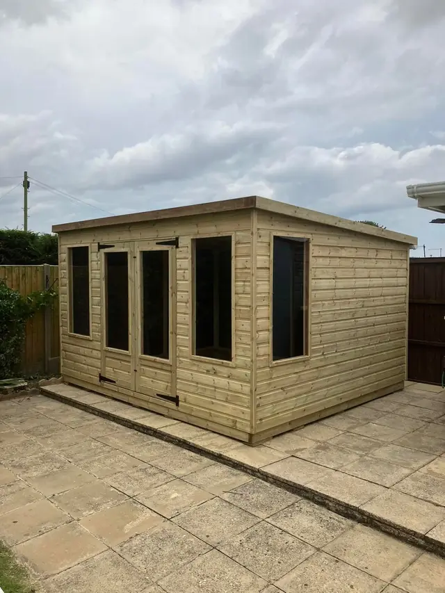 Summerhouse on a paved base