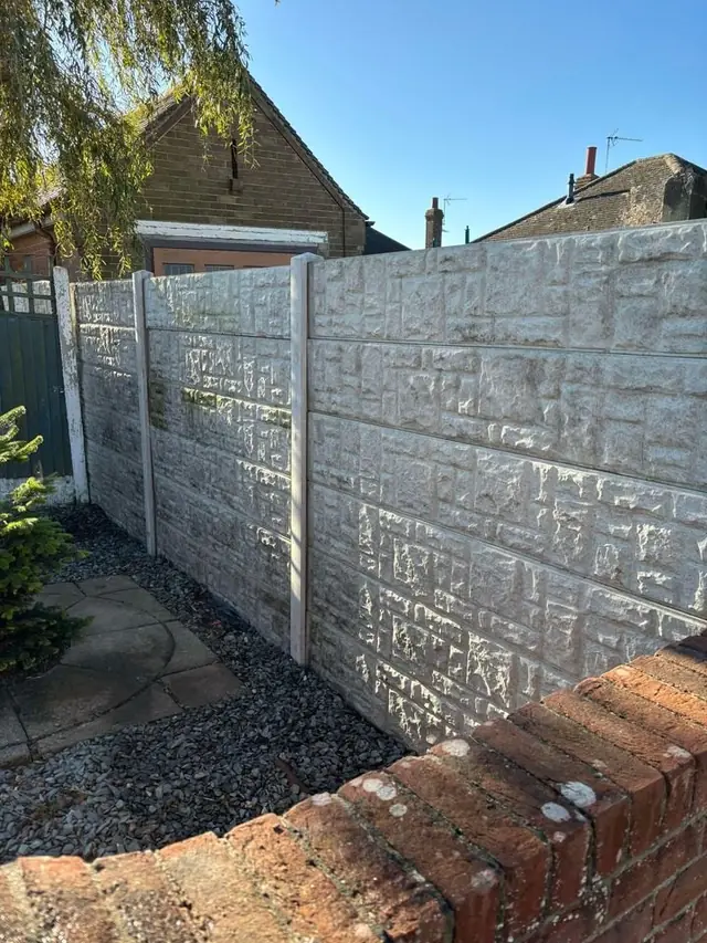 Concrete panel fencing